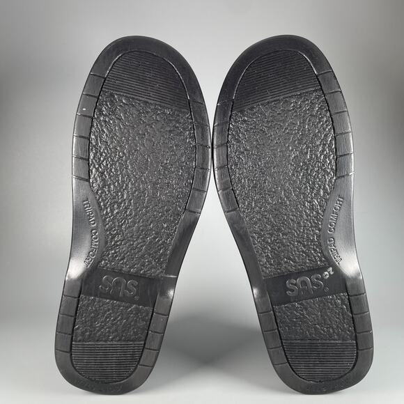 SAS Side Gore Comfort Shoes Mens Sz 12.5 M Black Leather Slip On Loafer Walking main image 8